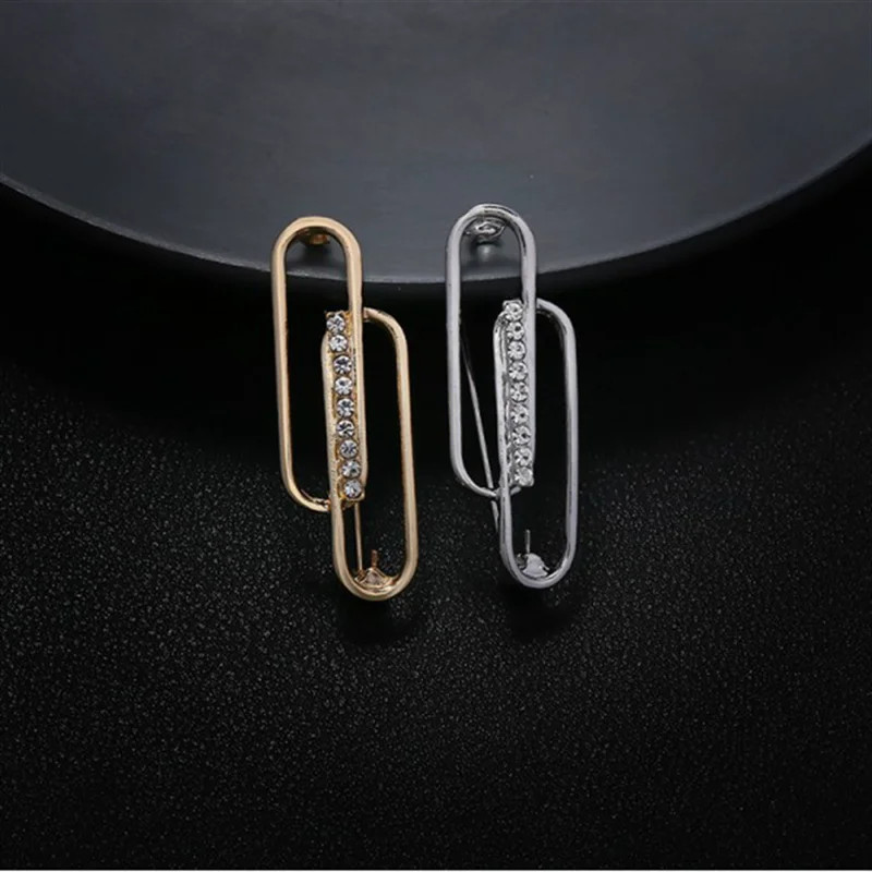 Modni broševi sa kamenčićima Nove metalne igle srebrne boje Broš Ženski kardigan Šal Kopča Odjevni dodaci Pokloni