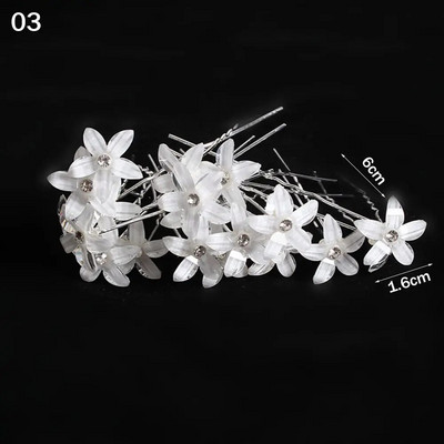 20 tk U-kujuline pin Metal Barrette Clip Pruudi juuksenõelad Rhinestone Pearl Naiste juuste aksessuaarid Pulmasoengu kujundamise tööriistad