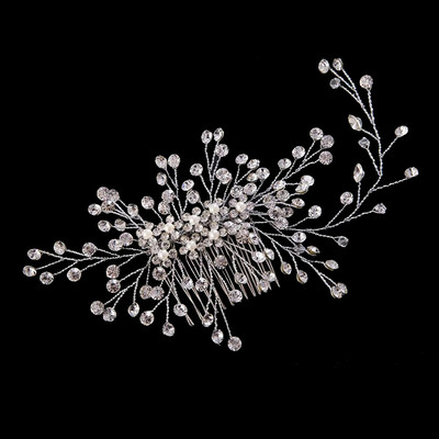 Mix Style Elegant Crystal Pearl Lille Juukseehted Pulmajuukseaksessuaarid Juuksekamm Pruudi tiaara juuksekaunistused Hulgimüük
