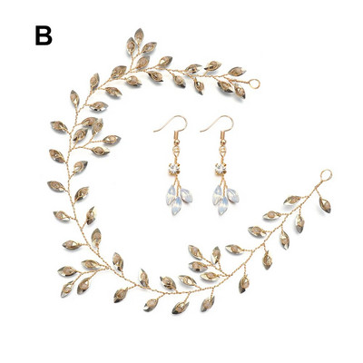 DIY Crystal Pruudi Tiaarad Juuksepaelad Juuksenõelad Pruutneitsi Juuksed Vine Rhinestone Pulmakaunistused Naiste Tüdrukute Juuksed Ehted Aksessuaarid