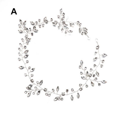 DIY Crystal Pruudi Tiaarad Juuksepaelad Juuksenõelad Pruutneitsi Juuksed Vine Rhinestone Pulmakaunistused Naiste Tüdrukute Juuksed Ehted Aksessuaarid