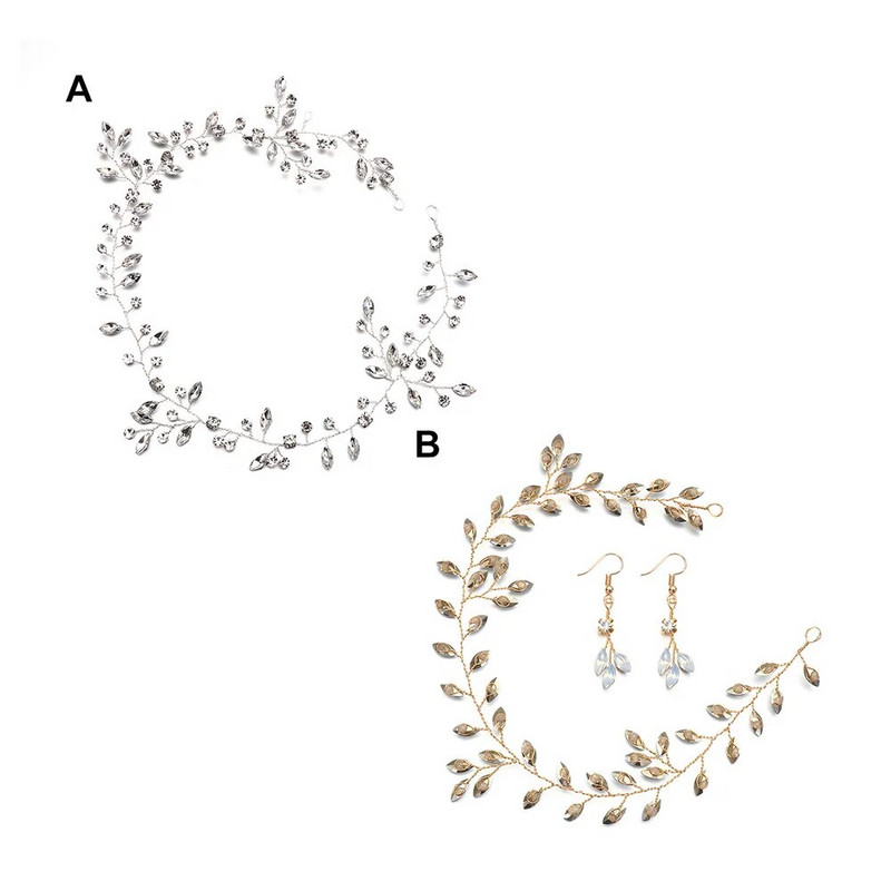 DIY Crystal Pruudi Tiaarad Juuksepaelad Juuksenõelad Pruutneitsi Juuksed Vine Rhinestone Pulmakaunistused Naiste Tüdrukute Juuksed Ehted Aksessuaarid