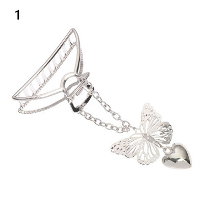 Kuum uus Korea õõnes liblikas tups Juuksenõel Naiste Tüdruk Vintage metallist Kuldne Värv Clip Ehted Styling Tool Aksessuaarid