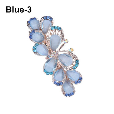 1 tk Naiste tüdrukute kristalllill, liblikas, paabulinnu juukseklambrid vintage kivist juuksenõelad peakatted, tüdrukute juuste aksessuaar