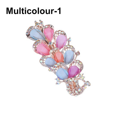 1 tk Naiste tüdrukute kristalllill, liblikas, paabulinnu juukseklambrid vintage kivist juuksenõelad peakatted, tüdrukute juuste aksessuaar