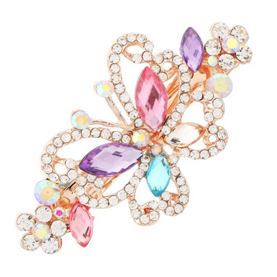 1 tk Naiste tüdrukute kristalllill, liblikas, paabulinnu juukseklambrid vintage kivist juuksenõelad peakatted, tüdrukute juuste aksessuaar