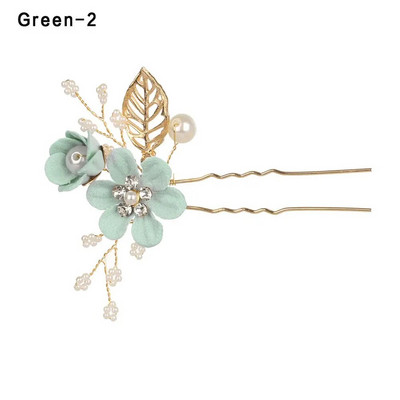 Mood Luksuslikud Sinised Lilled Juuksekammid Peakate Ball Pruudi pulm Juukseaksessuaarid Kuldlehed Juukseehted Juuksenõelad