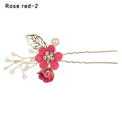 Mood Luksuslikud Sinised Lilled Juuksekammid Peakate Ball Pruudi pulm Juukseaksessuaarid Kuldlehed Juukseehted Juuksenõelad