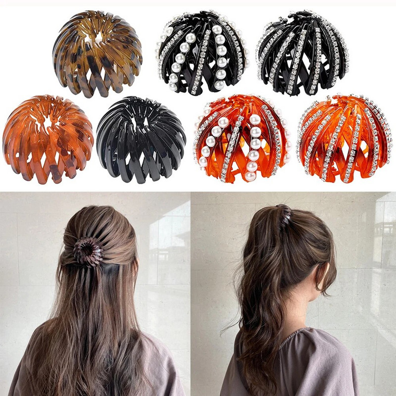 Novo uvlačivo ptičje gnijezdo Žensko širenje repa Držač gnijezda za kosu Ukosnice Pokrivala za glavu za djevojčice Vintage geometrijske uvlačne kopče Kandža