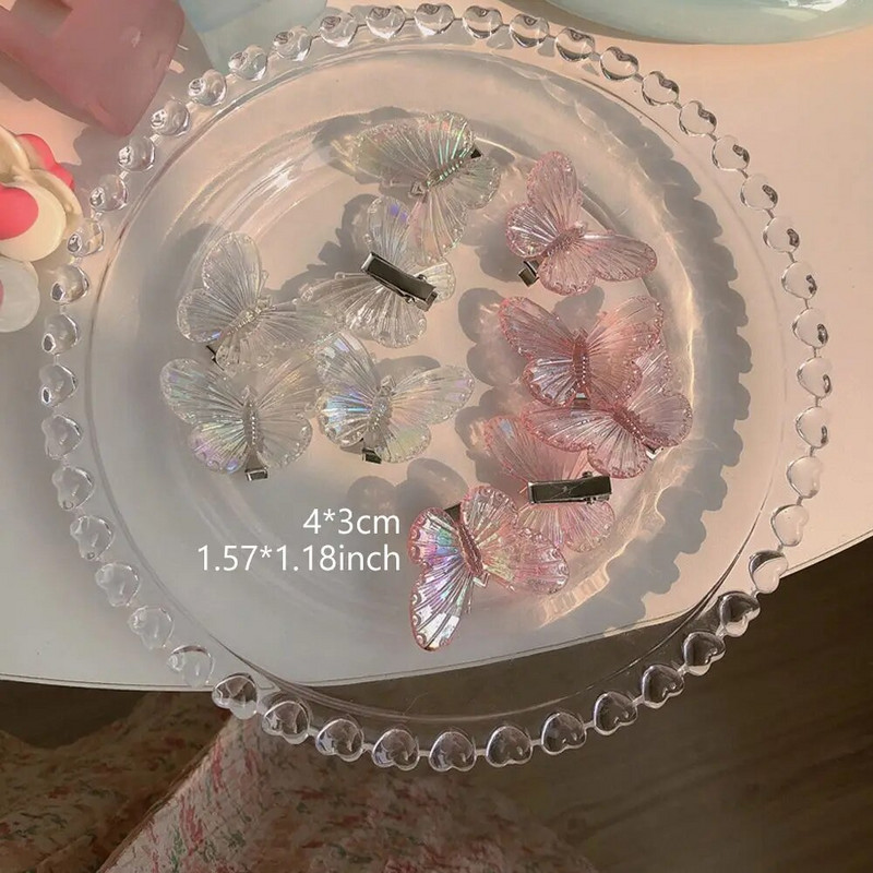 5kom slatkih djevojaka Ružičasta ruža u obliku srca Mašna Breskva Mini set ukosnica Slatke kopče za kosu sa šiškama Kosačice za oblikovanje kose za žene