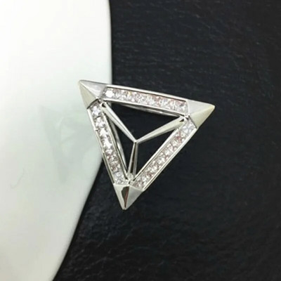 Kolmnurksed prossid Rhinestone`ist siidist sall Pross Ehted Aksessuaarid Sall Rõngas Klambrihoidja Tritsükliline Sall Pandla Naistele Kingitused