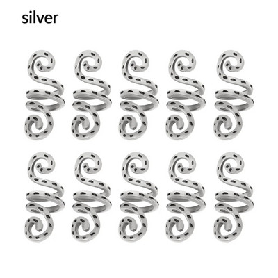 10/28 tk Mood naiste juukseaksessuaarid etnilise stiiliga spiraalne juuksepael Juuksed Madu juuste aksessuaarid määrdunud punutud juuksepandlad