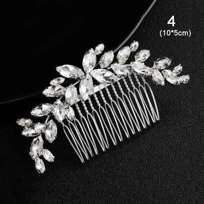 Kristāla galvas lentes Kāzu pērļu matu aksesuāri Matu lente Roku darbs Matu Dekors Rhinestone Galvas Valkā Matu Ornaments Līgavu Meitenēm