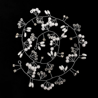 Korea pärlikividest juuksenõel Juukseviin Viinapuu Valge Lillega Pulmad Pruudi peakate Juuksekamm Peapael Retro võlu Peakatted Ehted