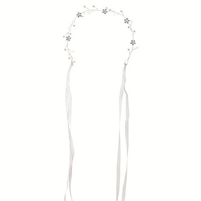 Korea pärlikividest juuksenõel Juukseviin Viinapuu Valge Lillega Pulmad Pruudi peakate Juuksekamm Peapael Retro võlu Peakatted Ehted