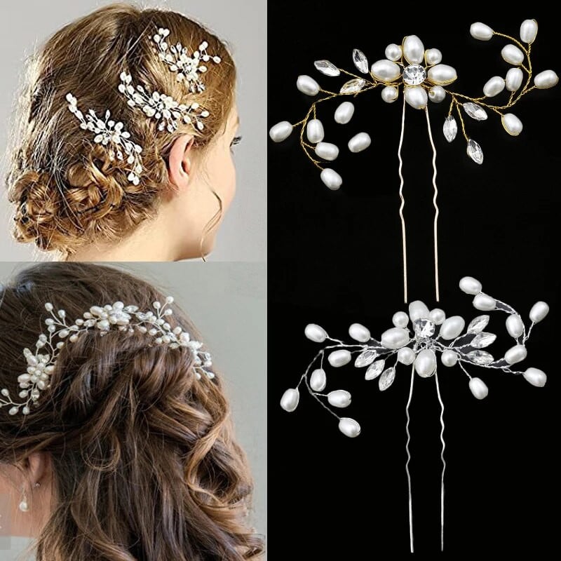 Korea pärlikividest juuksenõel Juukseviin Viinapuu Valge Lillega Pulmad Pruudi peakate Juuksekamm Peapael Retro võlu Peakatted Ehted