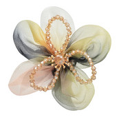 Wuli&baby Χειροποίητες καρφίτσες λουλουδιές από νήματα από βαμβάκι για γυναίκες 6χρωμες χάντρες Φυτά λουλουδιών πάρτι Δώρα καρφίτσας γραφείου