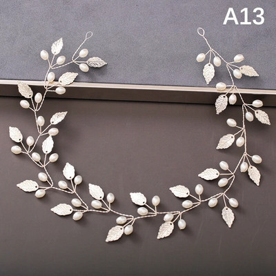 Bridal Pearl Headband Rhinestone Flower Headband Αξεσουάρ για τα μαλλιά γάμου Γυναικεία νυφική κεφαλή Αξεσουάρ μαλλιών ελαφρύ