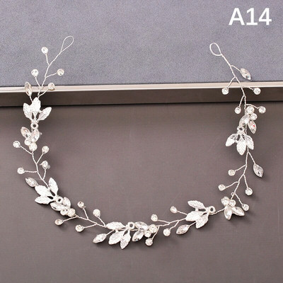 Bridal Pearl Headband Rhinestone Flower Headband Αξεσουάρ για τα μαλλιά γάμου Γυναικεία νυφική κεφαλή Αξεσουάρ μαλλιών ελαφρύ