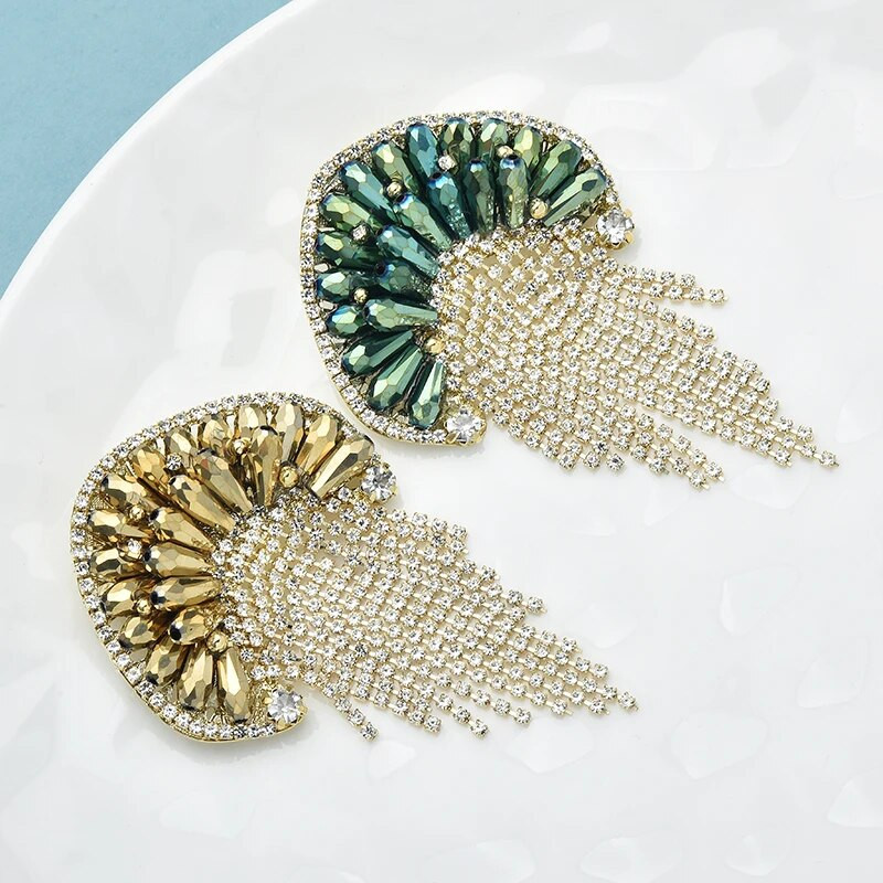 Wuli&baby ručno rađeni broševi s meduzama za žene Unisex 2-bojna svjetlucava kićanka uredski broš igla za zabavu s morskim životinjama Pokloni