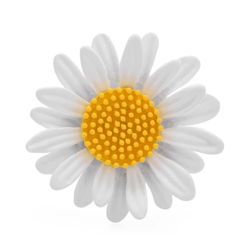 Wuli&baby 6 krāsu margrietiņu ziedu saktas sievietēm unisex emalja vasaras skaistums saulespuķu ballīte biroja saktas piespraudes Dāvanas