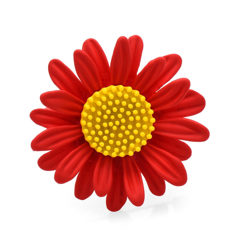 Wuli&baby 6 krāsu margrietiņu ziedu saktas sievietēm unisex emalja vasaras skaistums saulespuķu ballīte biroja saktas piespraudes Dāvanas