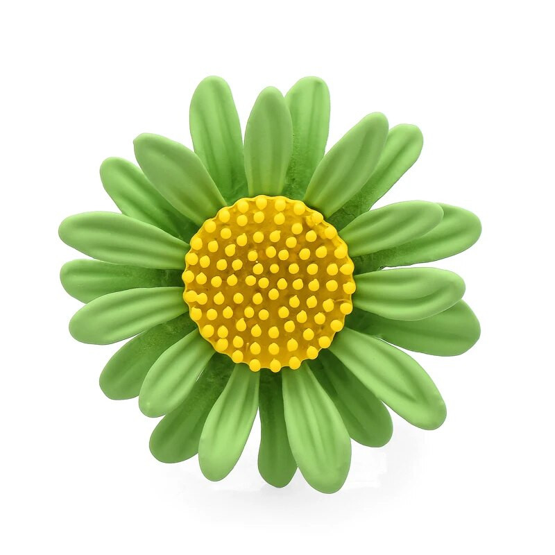 Wuli&baby 6 krāsu margrietiņu ziedu saktas sievietēm unisex emalja vasaras skaistums saulespuķu ballīte biroja saktas piespraudes Dāvanas