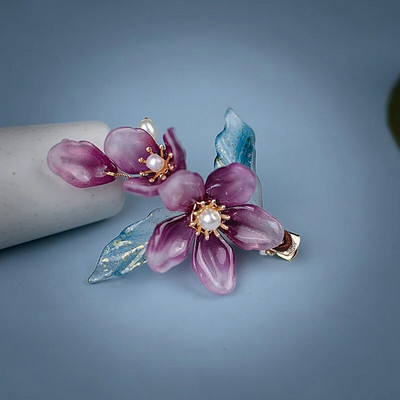 Retro modne cvjetne ukosnice i kopče sa strane za žene Djevojke Kineska Hanfu haljina Nakit za kosu Dodaci Biseri Pokrivala za glavu