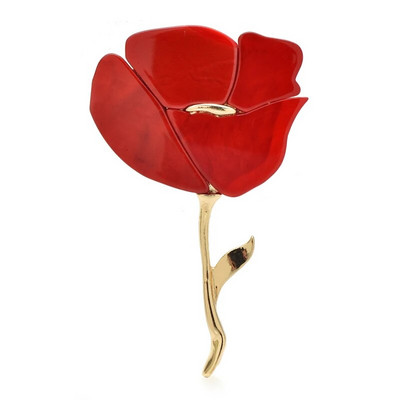 Wuli&baby Akrüülist 4-värvilised lillelised prossid naistele Unisex klassikalised kaunid taimed peoks Kontori prossinõelad Kingitused