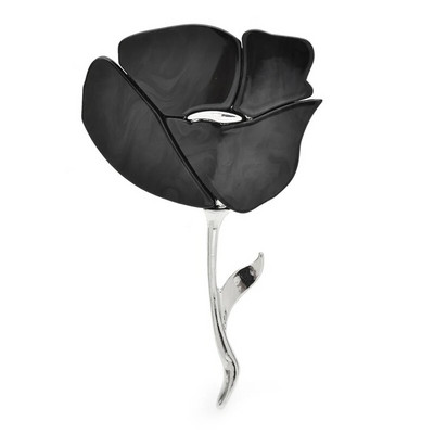 Wuli&baby Akrüülist 4-värvilised lillelised prossid naistele Unisex klassikalised kaunid taimed peoks Kontori prossinõelad Kingitused