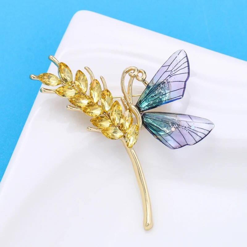 Wuli&baby Butterfly Nisu naiste prossid, 3 värvi putukapeo prossid, nööpnõelad, ehted, kingitus