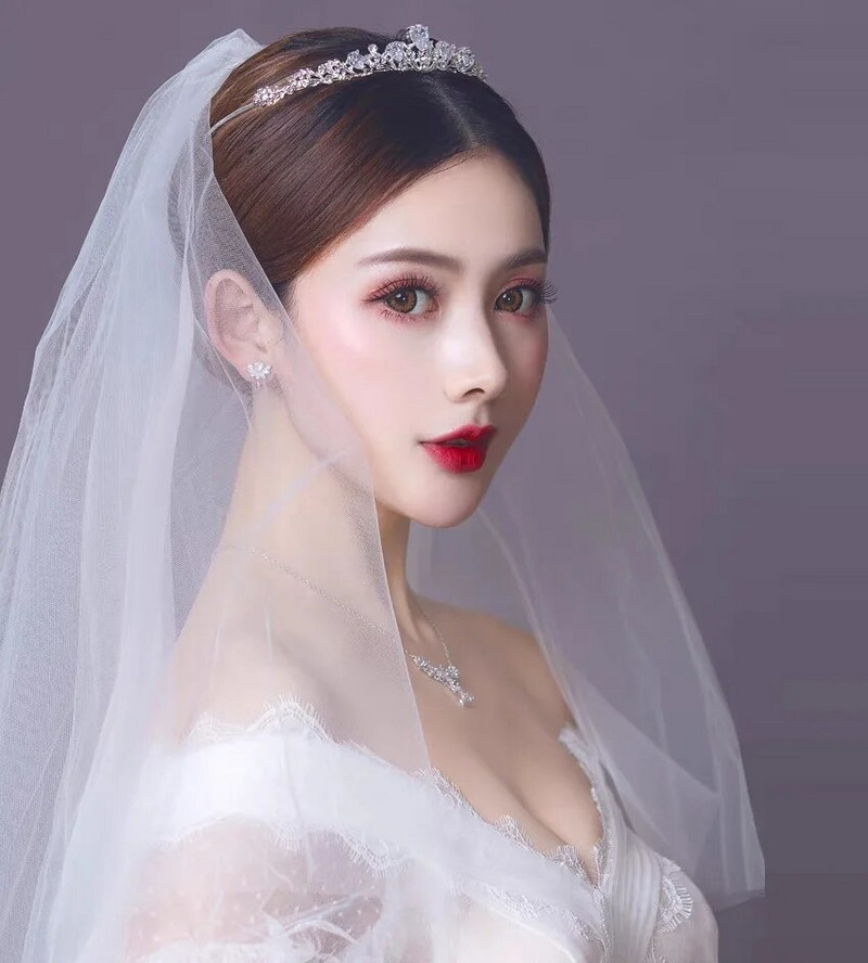 Τιάρες γάμου Marrige Αξεσουάρ μαλλιών για γυναίκες Μπαρόκ στέμμα γυαλιστερό στρας Κεφαλόπουλα Νυφικά γοητευτικά κοσμήματα για τα μαλλιά διάδημα