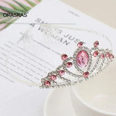 Tüdrukute kroonid Juuksepaelad Lastele Lastele Performance Tiaras Kammiga Rhinestone sulamist Armsad Sünnipäevapea Ehted Beebi Juukse Ehted