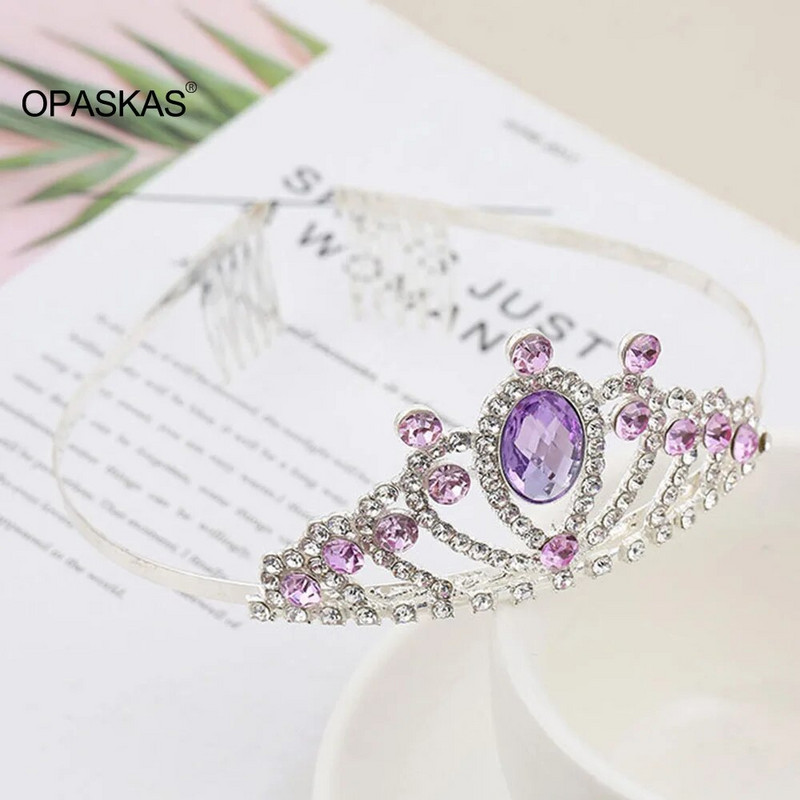 Tüdrukute kroonid Juuksepaelad Lastele Lastele Performance Tiaras Kammiga Rhinestone sulamist Armsad Sünnipäevapea Ehted Beebi Juukse Ehted