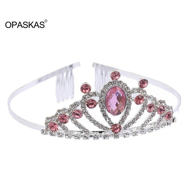 Tüdrukute kroonid Juuksepaelad Lastele Lastele Performance Tiaras Kammiga Rhinestone sulamist Armsad Sünnipäevapea Ehted Beebi Juukse Ehted