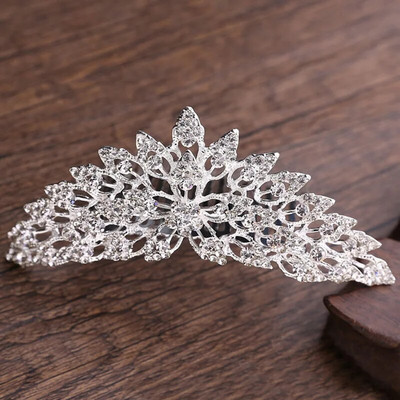 Bride Wedding Party Princess Crown Rhinestone Αξεσουάρ μαλλιών για γυναίκες Κορίτσια Tiara Crown Ασημί Χρώμα Μόδα Μαλλιά Κοσμήματα