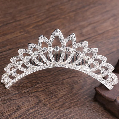Bride Wedding Party Princess Crown Rhinestone Αξεσουάρ μαλλιών για γυναίκες Κορίτσια Tiara Crown Ασημί Χρώμα Μόδα Μαλλιά Κοσμήματα