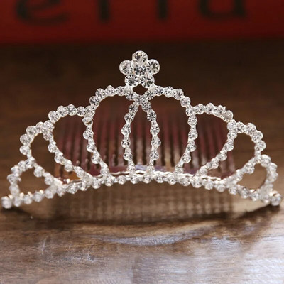 Bride Wedding Party Princess Crown Rhinestone Αξεσουάρ μαλλιών για γυναίκες Κορίτσια Tiara Crown Ασημί Χρώμα Μόδα Μαλλιά Κοσμήματα