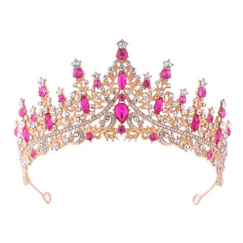 Блестящ лилав черен кристал Абитуриентска кралица корона и тиара лента за глава барокова булчинска диадема за жени момичета сватбени бижута за коса
