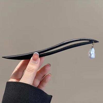 2023 Νέα κινέζικη φουρκέτα Hair Stick Rose Flower Crystal Branch μεταλλική υφή Vintage αξεσουάρ μαλλιών για γυναίκες Κοσμήματα κεφαλής