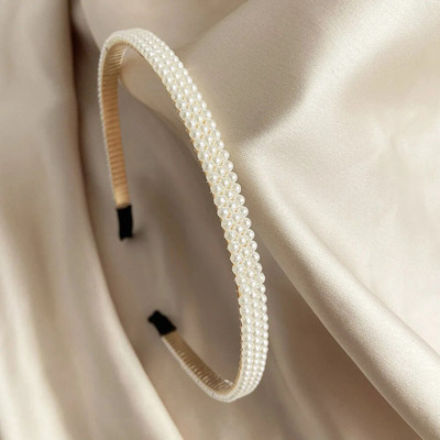 WUKALO Fashion Big Pearl Headband για γυναίκες Κορίτσια Hair Hoop Vintage mujer Hairband Νέα αξεσουάρ για τα μαλλιά Κοσμήματα Καπέλα