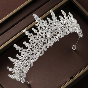 Булчински шапки Itacazzo, изпълнени с елегантен темперамент, сребърен цвят, благороден стил, луксозна дамска корона за сватбена булка