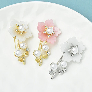 Καρφίτσες Wuli&baby Pearl Flower Γυναικείες Unisex 3-χρωμα Plum Blossom Party Καρφίτσες καρφίτσες γραφείου Δώρα