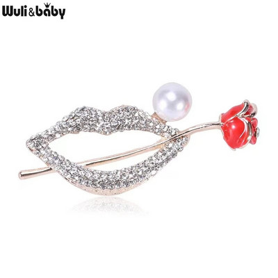 Wuli&baby prozirni broševi za žene, uniseks, cvijet, ananas, mašna, zabava, kauzalne broševe, igle, darovi