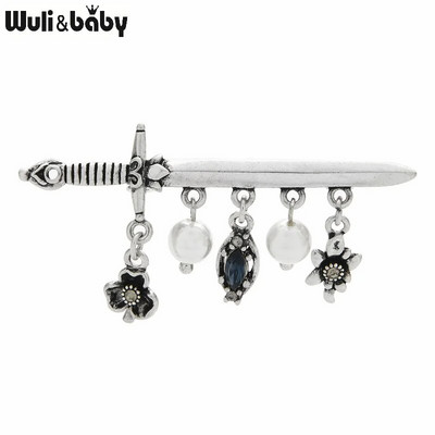 Wuli&baby prozirni broševi za žene, uniseks, cvijet, ananas, mašna, zabava, kauzalne broševe, igle, darovi