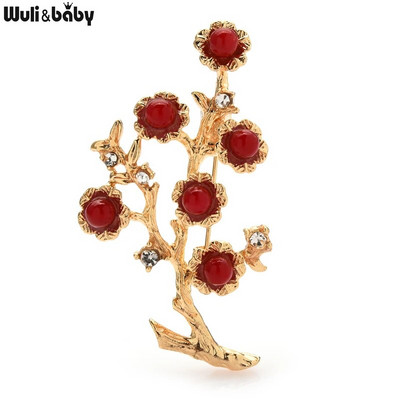 Wuli&baby prozirni broševi za žene, uniseks, cvijet, ananas, mašna, zabava, kauzalne broševe, igle, darovi