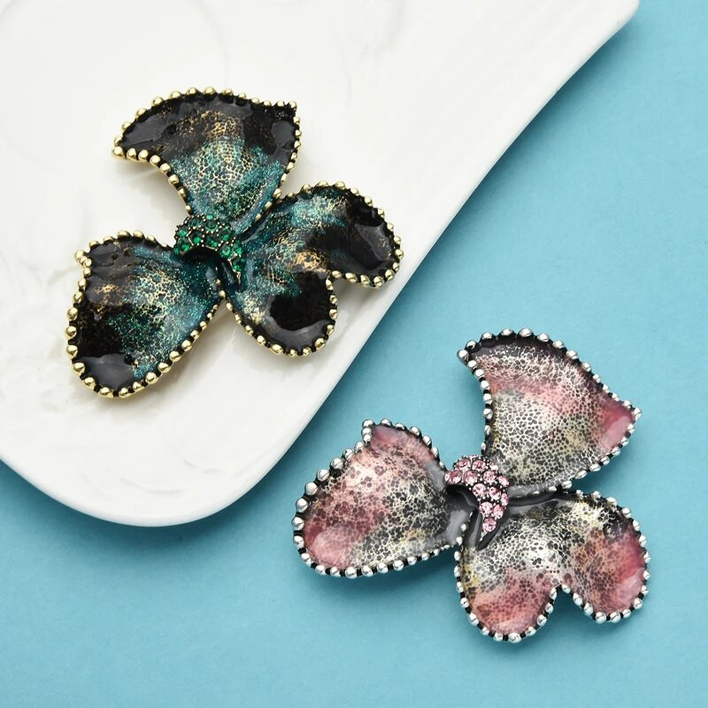 Wuli&baby prozirni broševi za žene, uniseks, cvijet, ananas, mašna, zabava, kauzalne broševe, igle, darovi