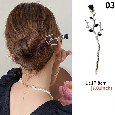 Bețișoare de păr vintage pentru femei Retro simple ciucuri Animal șarpe Dragon Bețișoare de păr Disk Agrafe Accesorii pentru păr