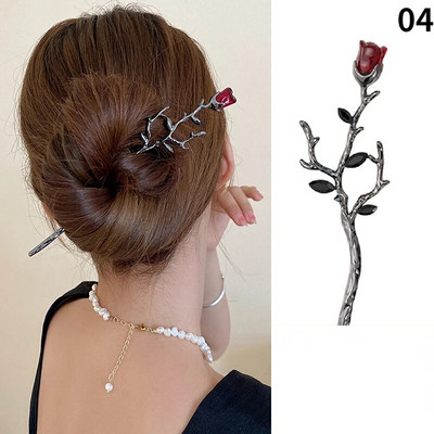 Bețișoare de păr vintage pentru femei Retro simple ciucuri Animal șarpe Dragon Bețișoare de păr Disk Agrafe Accesorii pentru păr