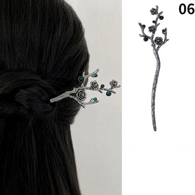 Bețișoare de păr vintage pentru femei Retro simple ciucuri Animal șarpe Dragon Bețișoare de păr Disk Agrafe Accesorii pentru păr